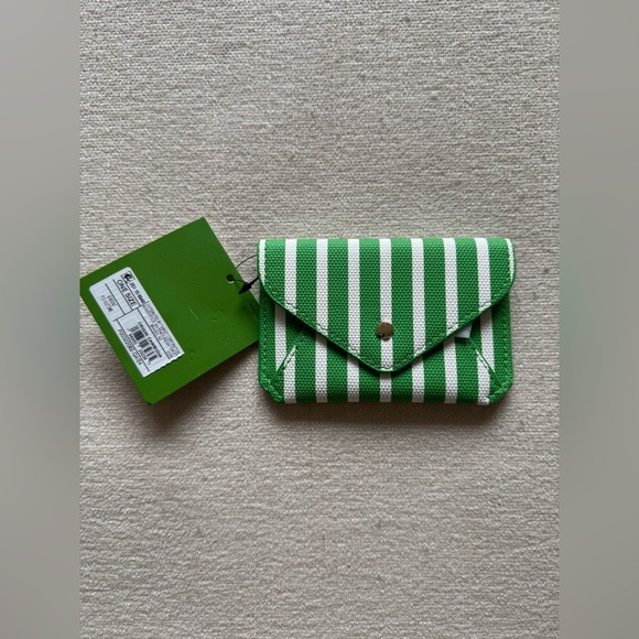 NWT Kate Spade Stripe Envelope Card Case - Picture 7 of 9